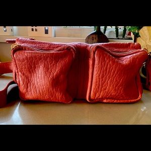 Bright orange crossbody bag